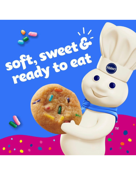 Pillsbury Mini Soft Baked Funfetti Cookies 283g - My American Market