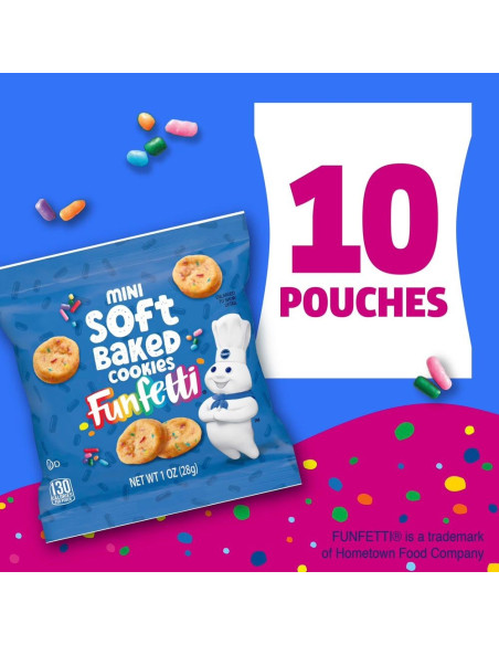 Pillsbury Mini Soft Baked Funfetti Cookies 283g - My American Market