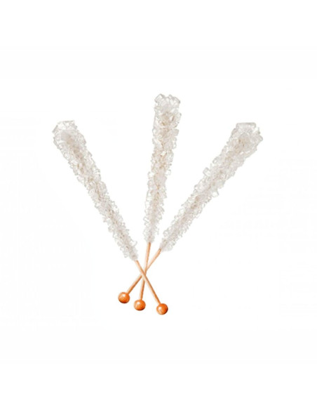 Espeez Rock Candy On A Stick Sugar White - My American Market