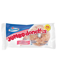 Hostess Jumbo Donettes Glazed Strawberry - My American Market