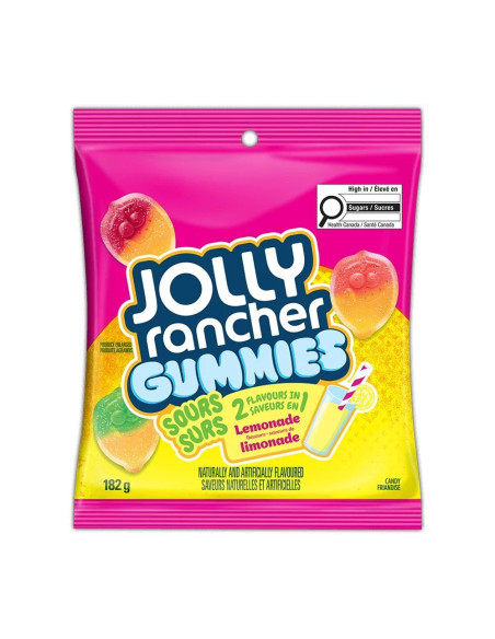 Jolly Rancher Gummies Sour 2 Flavours In 1 Lemonade - My American Market