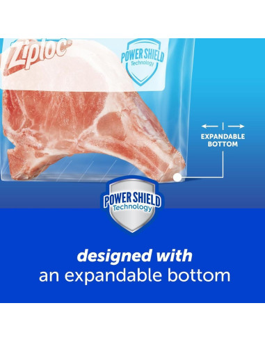 Boîte 15 Sacs Congélation Ziploc Slider Freezer Quart (Format Moyen) - My American Market