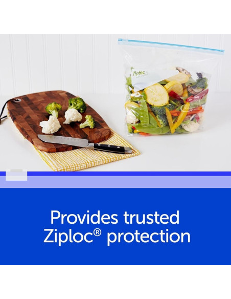 Boîte 13 Sacs Congélation Ziploc Slider Freezer Gallon (Grand Format) - My American Market