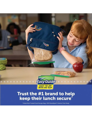Boîte 40 Sacs à Sandwich Ziploc Sandwich Bags Grip 'n Seal - My American Market