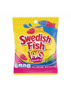 Swedish Fish Tails 2 Flavors in 1 102g - My American Market