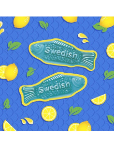 Swedish Fish Blue Raspberry Lemonade 102g - My American Market 2