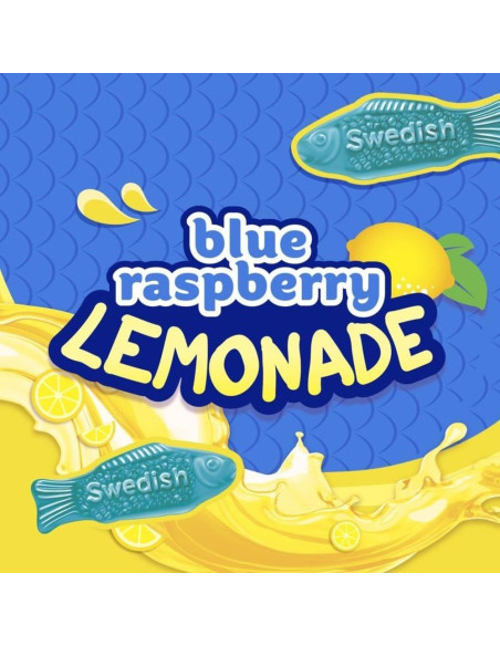 Swedish Fish Blue Raspberry Lemonade 102g - My American Market