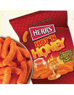 Herr's Hot 'N Honey Cheese Curls 170g - My American Market 2