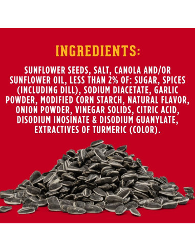 David Seeds - Jumbo Sunflower Dill Pickle (graines de tournesol goût cornichon) - My American Market