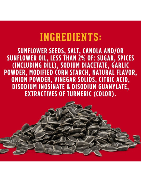 David Seeds - Jumbo Sunflower Dill Pickle (graines de tournesol goût cornichon) - My American Market