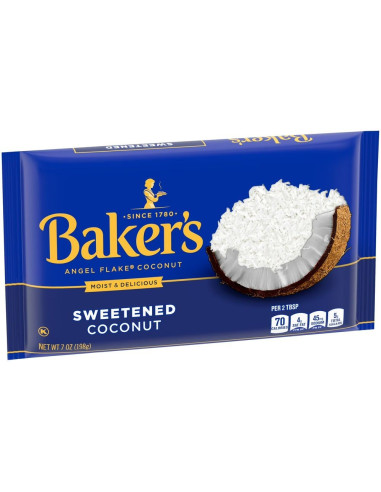 Baker's Angel Flake Sweetened Coconut 198g - My American Market