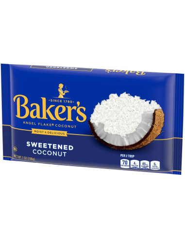 Baker's Angel Flake Sweetened Coconut 198g - My American Market