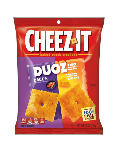 Cheez-It Duoz al gusto di pancetta e cheddar - My American Market