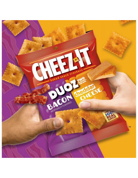 Cheez-It Duoz al gusto di pancetta e cheddar - My American Market