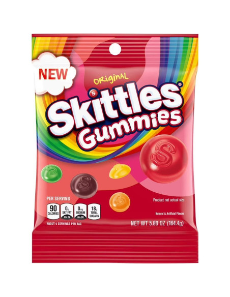 Skittles - Gummies Original (bonbons gélifiés fruités) - My American Market