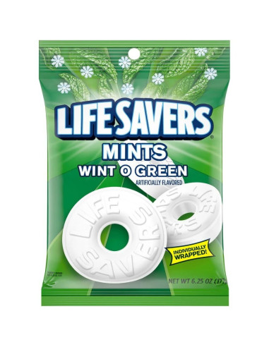 Life Savers Mints Wint-O-Green 177g - My American Market