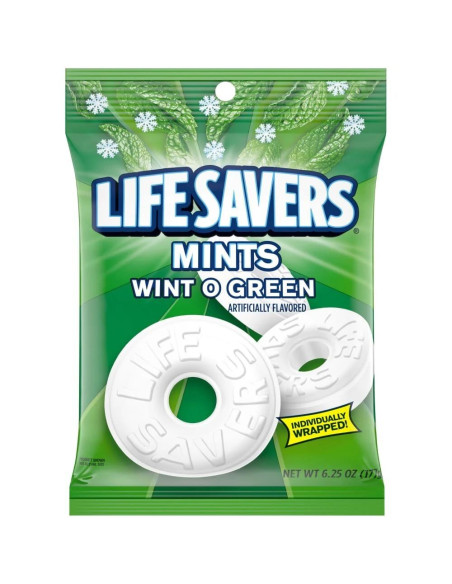 Life Savers Mints Wint-O-Green 177g - My American Market