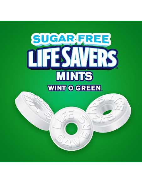 Life Savers - Wint-O-Green Sugar Free (pastilles gaulthérie, sans sucre) - My American Market