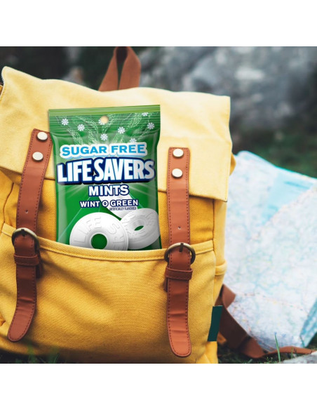 Life Savers - Wint-O-Green Sugar Free (pastilles gaulthérie, sans sucre) - My American Market
