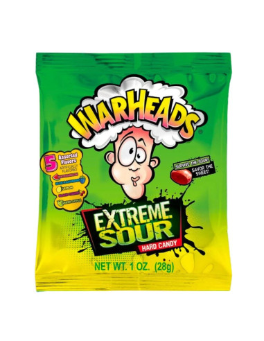 Caramelle dure Warheads Extreme Sour 28g - My American Market