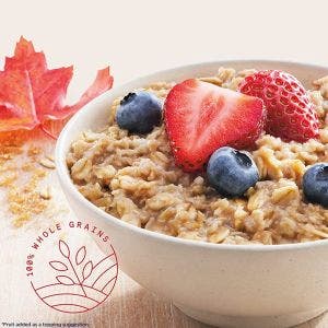 QUAKER INSTANT OATMEAL FLOCONS D'AVOINE SIROP D'ERABLE SUCRE ROUX