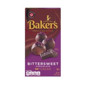 Baker'S - Chocolate Amargo Para Repostería - 66% Cacao