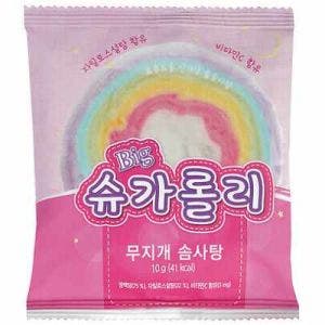 Big Sugar Rolly Cotton Candy Roll Rainbow