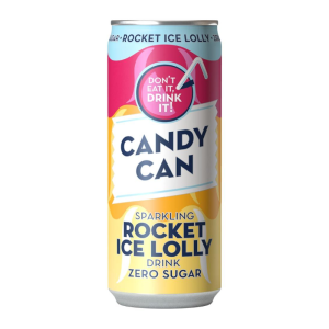 CANDY CAN BOISSON PETILLANTE ROCKET ICE LOLLY AUX FRUITS