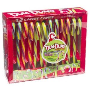 candy canes dum dums 12-stick box 150g 5.3oz