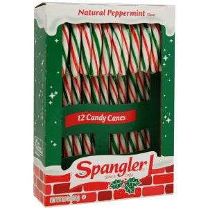 CANDY CANES MENTHE ROUGE VERT BLANC (12)