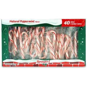 CANDY CANES PEPPERMINT RED GREEN WHITE MINI (4)