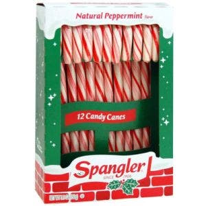 candy canes peppermint red white 12-stick box 150g 5.3oz