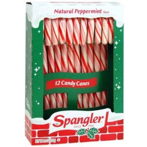 candy canes peppermint red white 12-stick box 150g 5.3oz