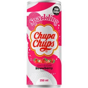 chupa chups strawberry zero sugar sparkling soda