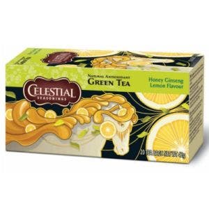 celestial seasonings green tea honey lemon ginseng green tea 20 bags 42g 1.48oz