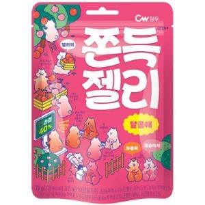 cheongwoo sticky jelly sweet 70g x 24 70g 2.5oz