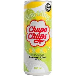 chupa chups lemon & lime zero sugar sparkling soda