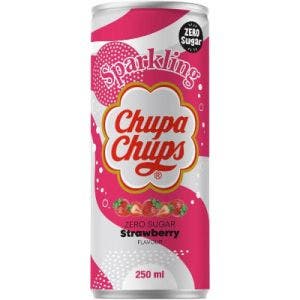 chupa chups strawberry zero sugar sparkling soda