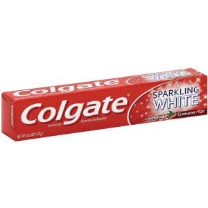 COLGATE SPARKLING WHITE DENTIFRICE BLANCHEUR CANNELLE