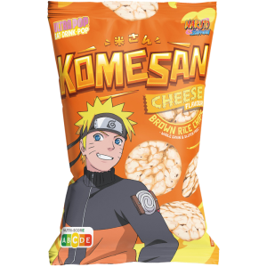 Komesan - Chips De Riz Complet Goût Fromage - Naruto