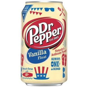 DR PEPPER VANILLA FLOAT SODA A LA VANILLE