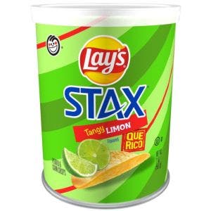 FRITO LAY LAYS STAX TANGY LIMON CHIPS CITRON ACIDULE