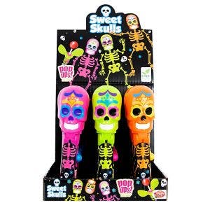 Sweet Skulls - Sucettes D'Halloween - Goût Fraise