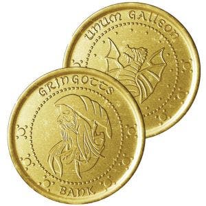 harry potter gringotts galleon chocolate coin 23g 0.81oz