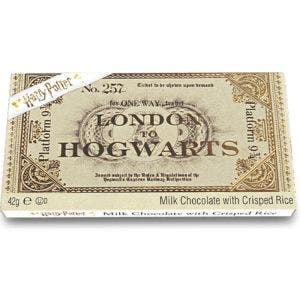 HARRY POTTER POUDLARD EXPRESS TICKET EN CHOCOLAT