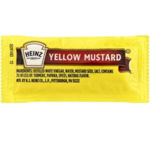 HEINZ MOUTARDE YELLOW MUSTARD - 1 SACHETS