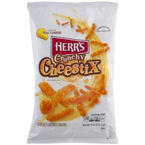 herr's crunchy cheestix cheese snack