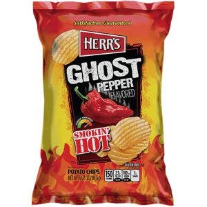 HERR'S CHIPS GHOST PEPPER PIMENT BHUT JOLOKIA 