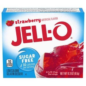 JELLO GELÉE À LA FRAISE SANS SUCRE