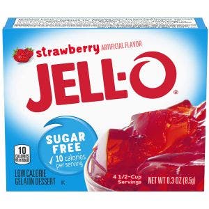 JELLO GELÉE À LA FRAISE SANS SUCRE